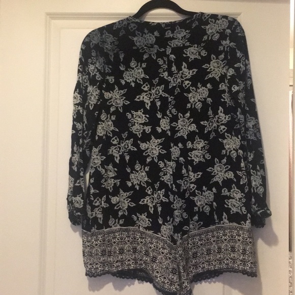 Volcom Black Floral Romper Small - Picture 7 of 8